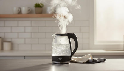 1.7L Glass Electric Kettle with Removable Lid & Boil-Dry Protection