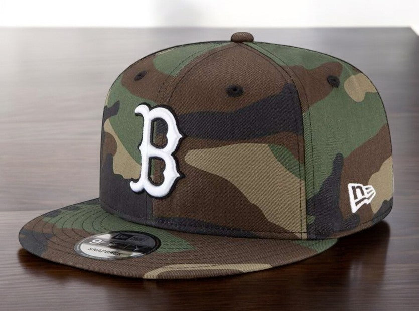 New Era Men's MLB 950 Basic Wooland Camo Snapback Hats