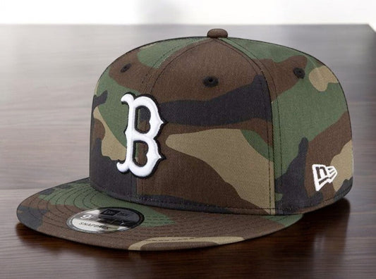 New Era Men's MLB 950 Basic Wooland Camo Snapback Hats