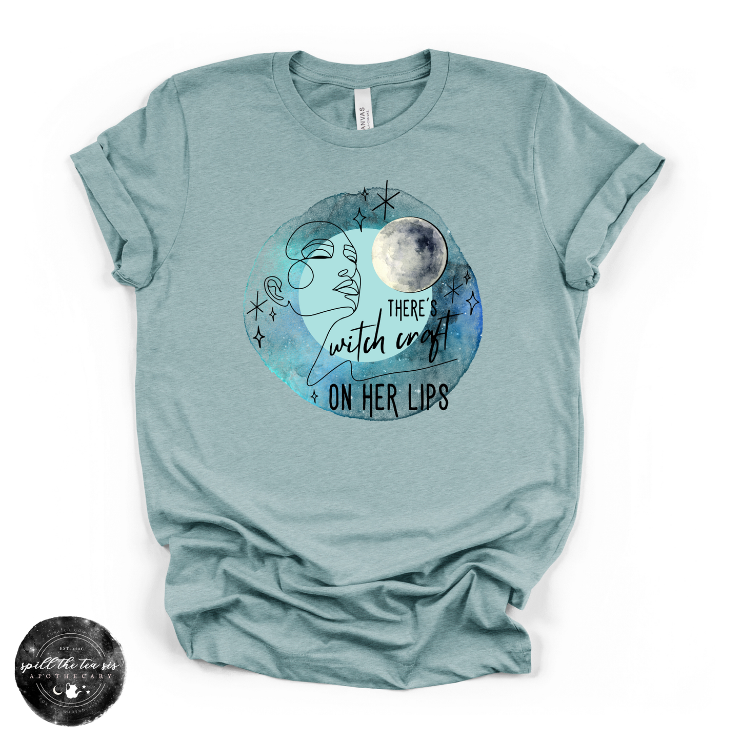 There’s Witchcraft on Her Lips Tee | Witchy Graphic T-Shirt