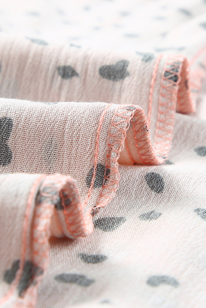 Threaded Pear Analia Leg Dalmatian Palazzo Pants