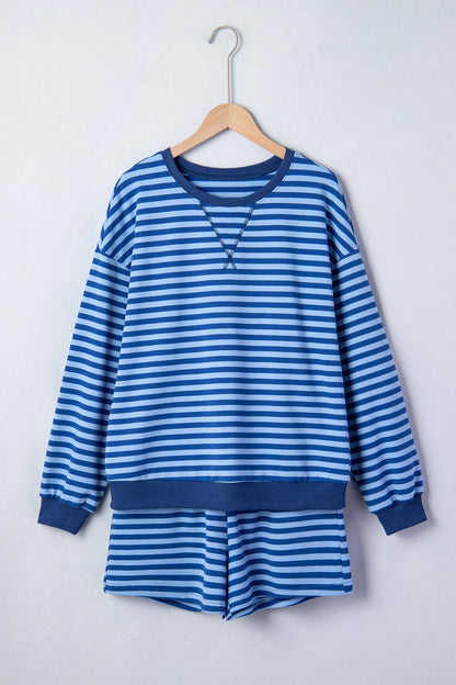 Threaded Pear Chloe Casual Short Set Long Sleeve Top Set