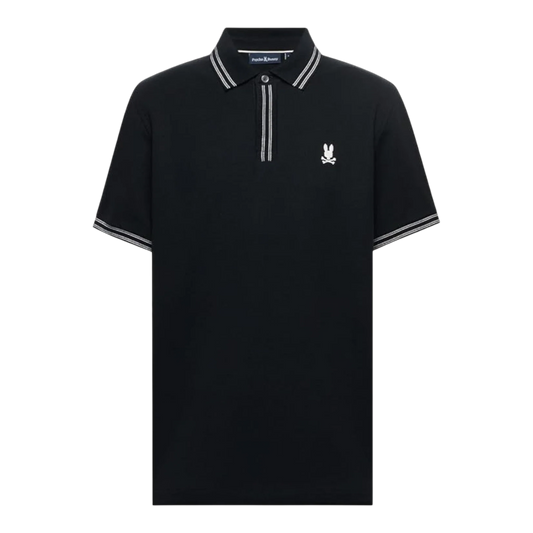 Psycho Bunny Dax Pique Men's Polo — Black