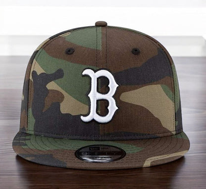 New Era Men's MLB 950 Basic Wooland Camo Snapback Hats