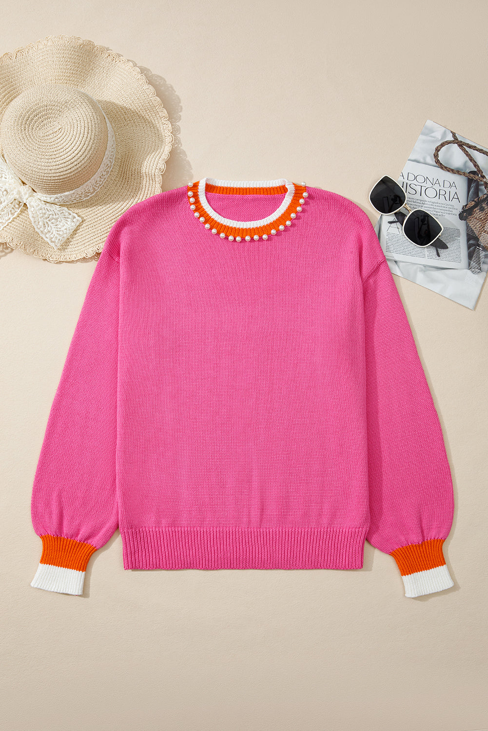 Threaded Pear Anahi Drop Shoulder Knit Sweater