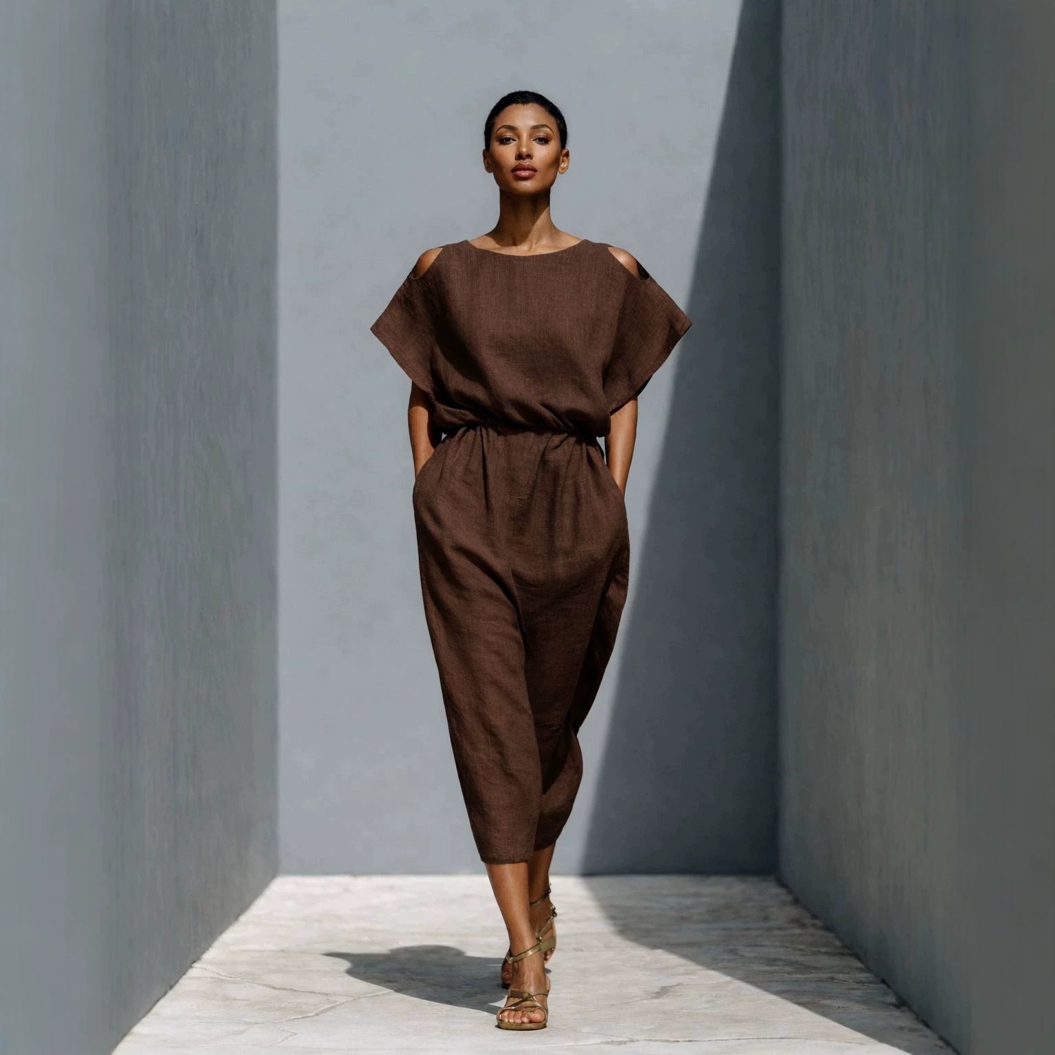 off the shoulder batwing dress Women's Batwing Sleeve Off-Shoulder Elastic Waist Maxi Dress – Zulily