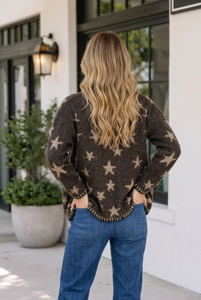 Threaded Pear Noel Long Sleeve Shift Cardigan