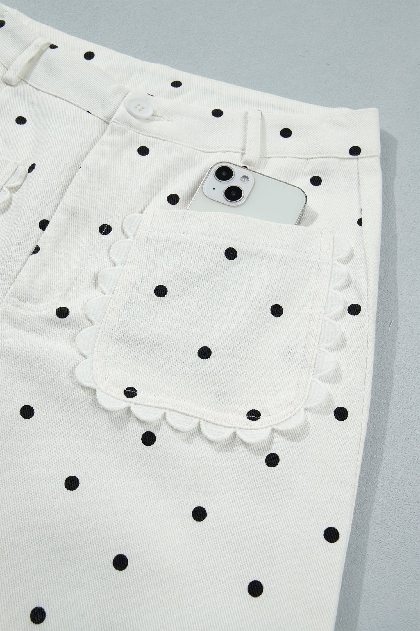 Threaded Pear Whitley Patch Cotton Shift Pants