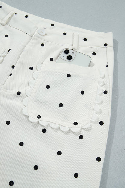 Threaded Pear Whitley Patch Cotton Shift Pants