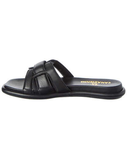 1 Black leather-