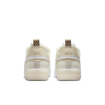 Nike Air Force 1 React Men's Sneakers — Coconut Milk Leather Low-Top