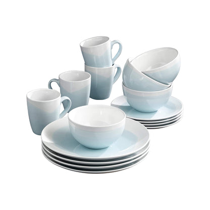 Jay Companies Oasis Mint 16-Piece Dinner Set