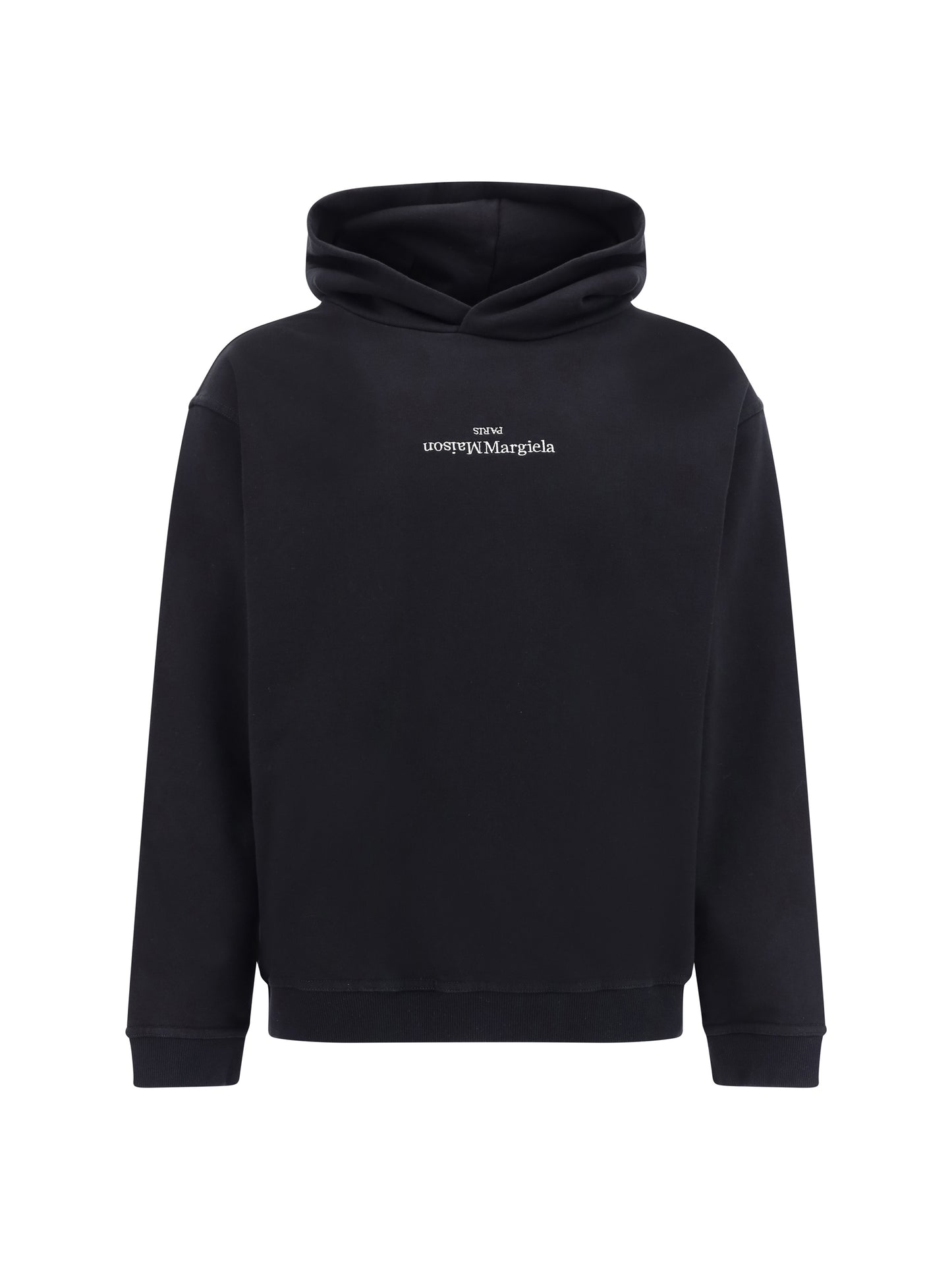Hoodie Black/White Embroidery