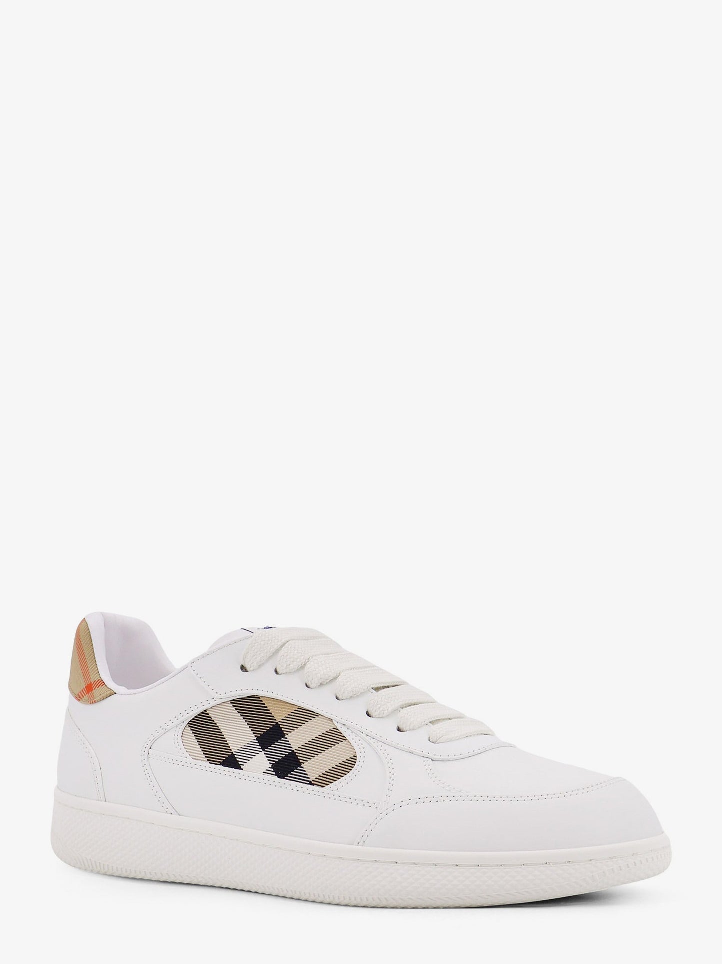 Low-Top Leather Sneakers White