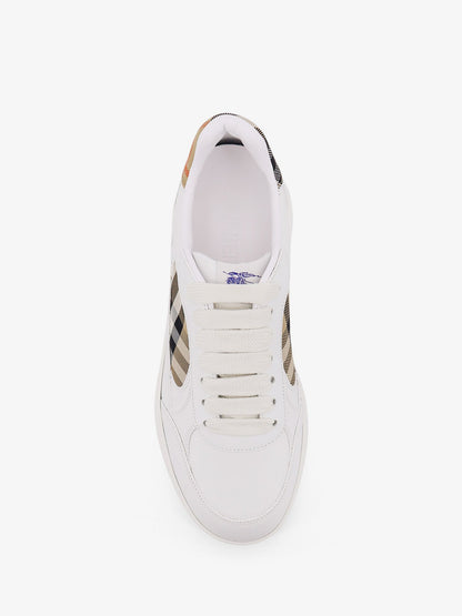 Low-Top Leather Sneakers White