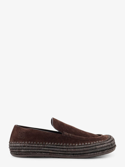 Loafers Rio Suede and Raffia Brown
