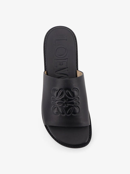 Sandals Paula's Ibiza Flex Anagram Leather Black