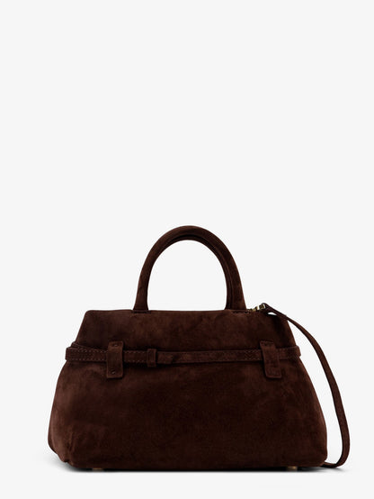 Handbag Le Cambon 25 Suede Brown