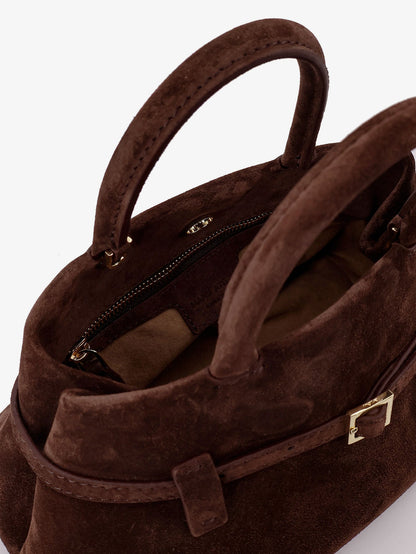 Handbag Le Cambon 25 Suede Brown