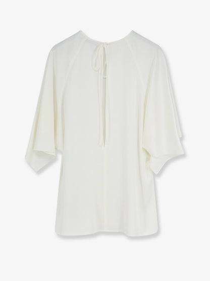 Satin Handkerchief Top White