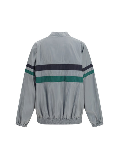 Technical Silk Jacket Lead Grey
