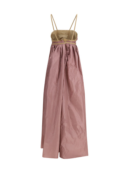 Taffeta Maxi Dress Pink