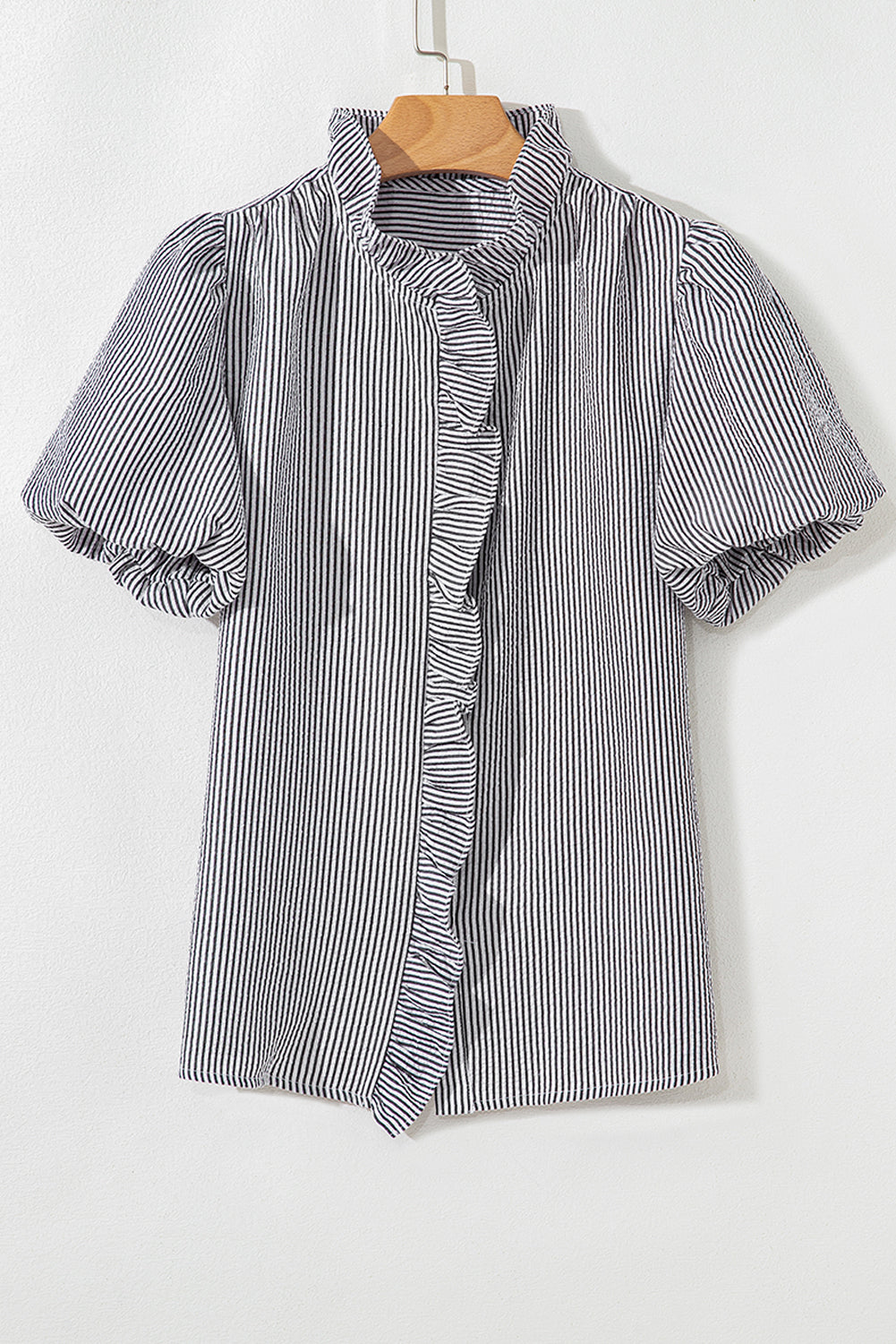 Threaded Pear Demi Short Bubble Sleeve Shirt