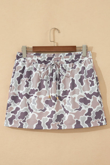 Amari Waist Drawstring Mini Skort