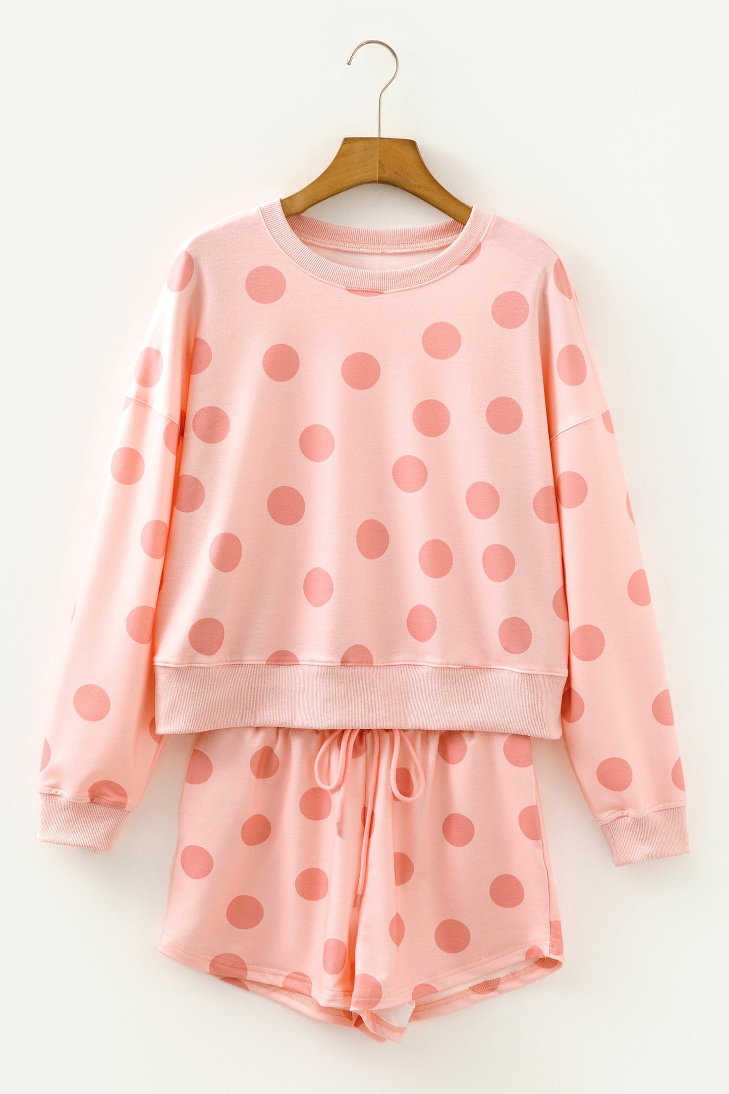 Aadhya Shoulder Pullover Drawstring Shorts - Pink / L - 12/14