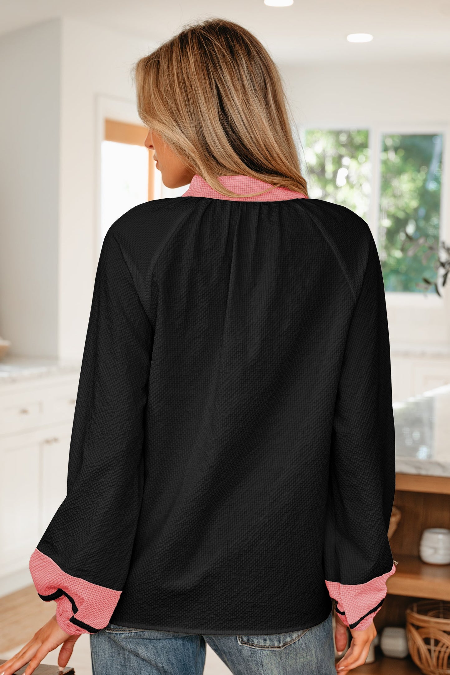 Threaded Pear Siya Long Sleeve Blouse Long Sleeve Top