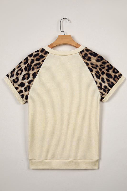Threaded Pear Keily Contrast Sleeve Loose Tee