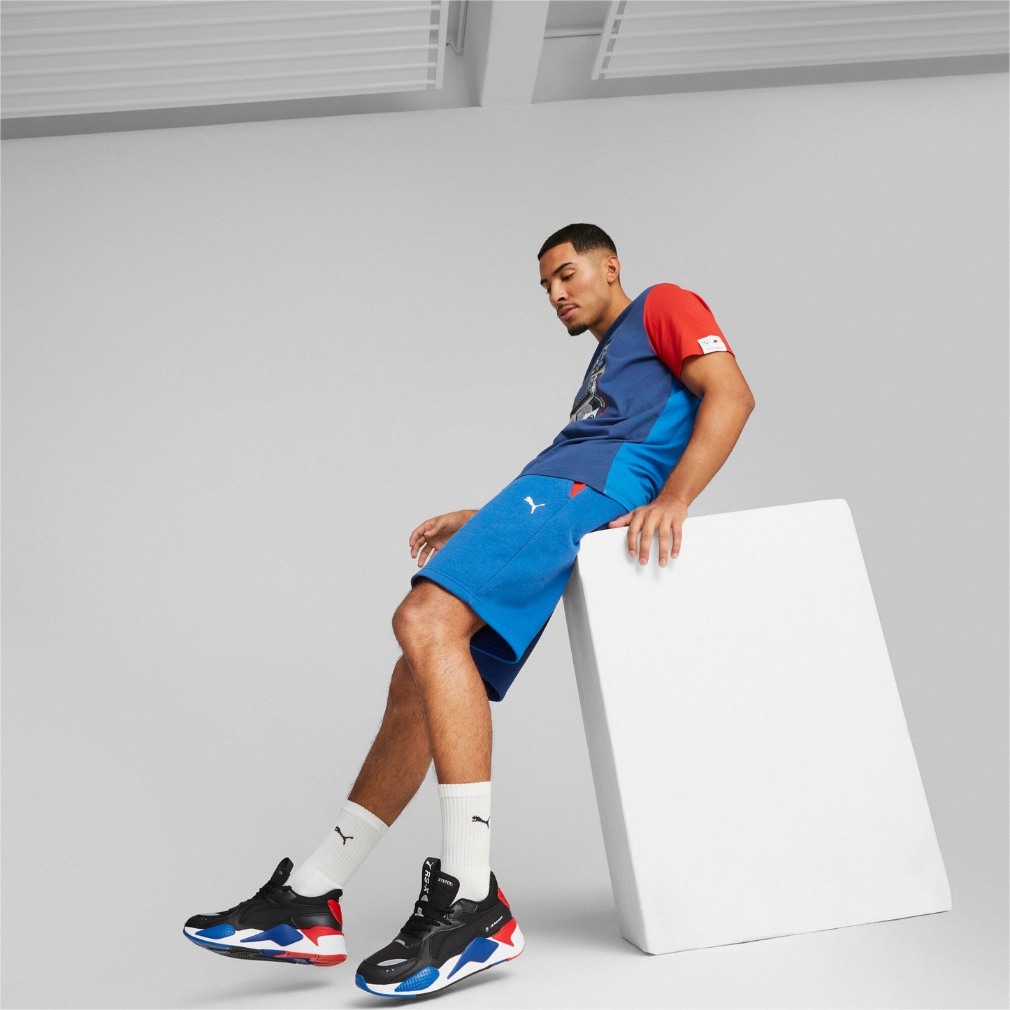 Puma Men's Bmw Motorsport Essential Fleece Shorts 8.6" Shorts