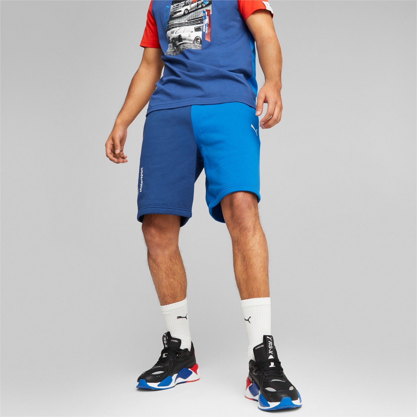 Puma Men's Bmw Motorsport Essential Fleece Shorts 8.6" Shorts