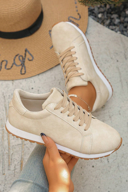 Threaded Pear Wren Suede Lace Up Sneakers