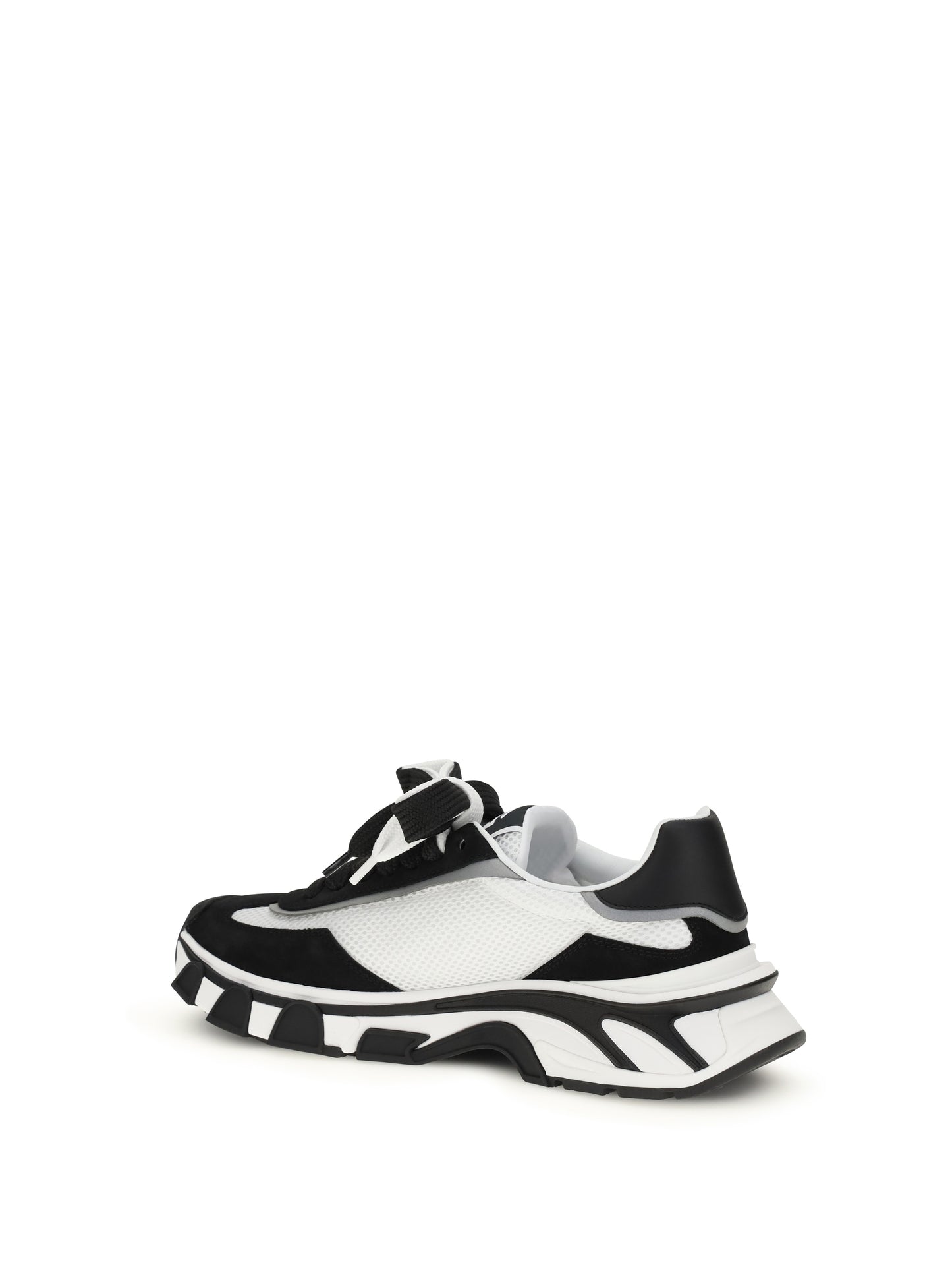 Sneakers Leather and Mesh White/Black