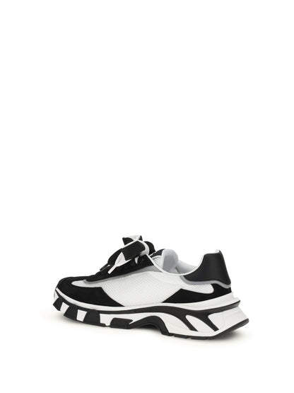 Sneakers Leather and Mesh White/Black