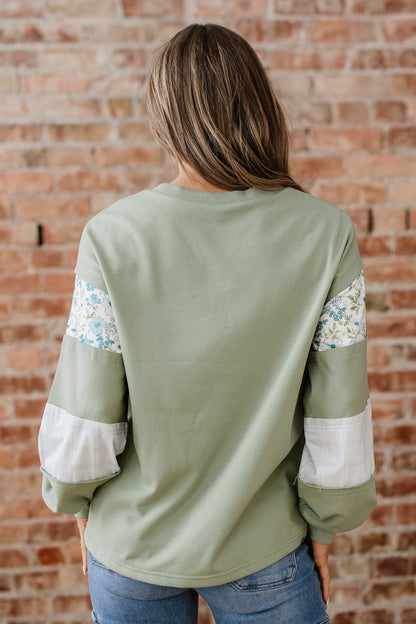 Threaded Pear Oaklee Relaxed French Terry Top