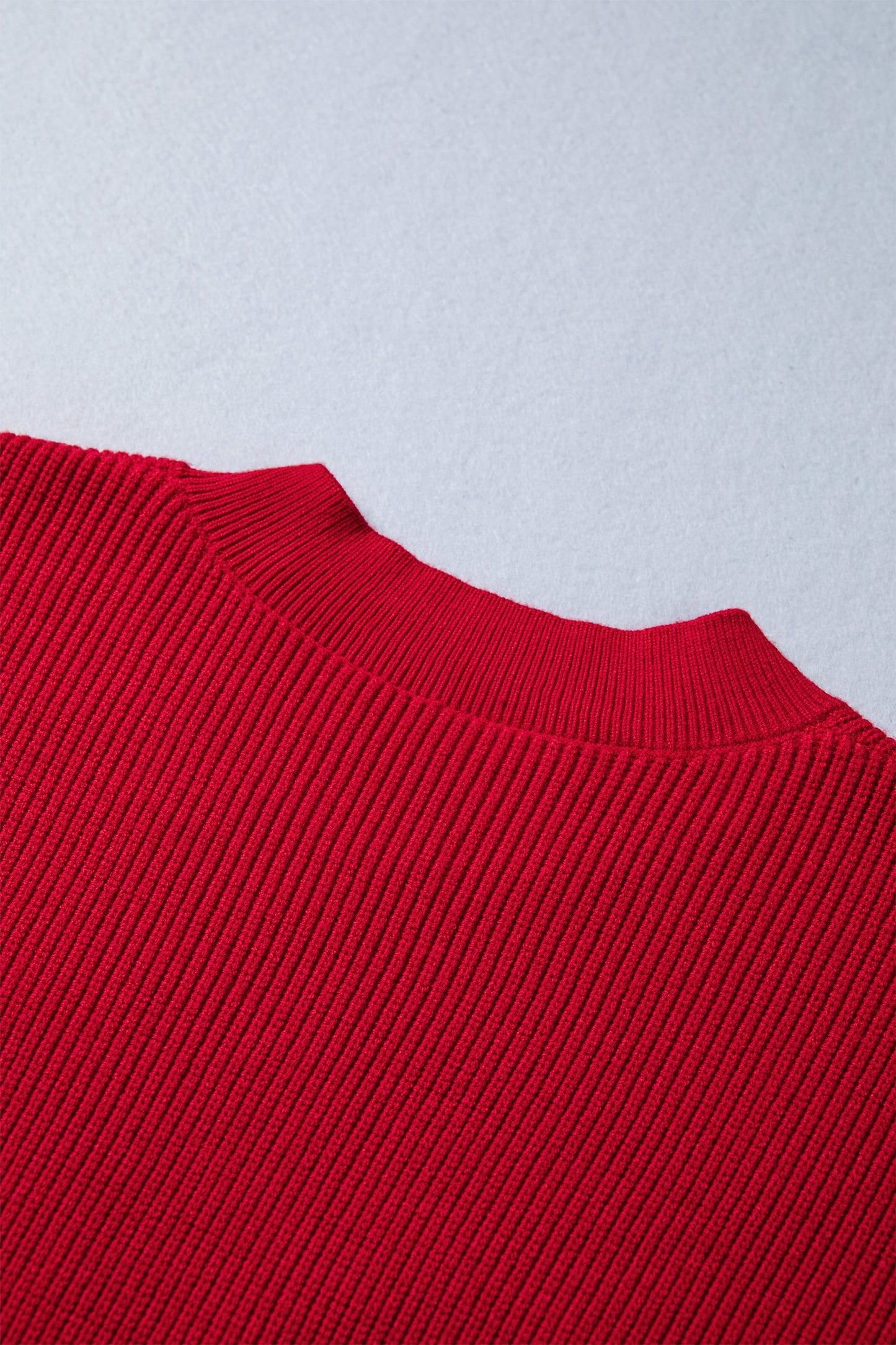 Threaded Pear Arya Embroidered Graphic Ribbed Sweater