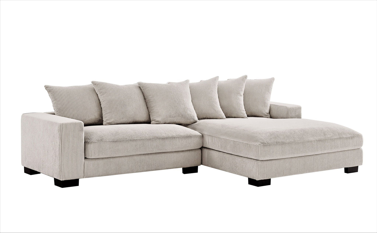 Luxe - Oversized 2 Piece Sectional Couches for Living Room, L Shaped Sofa With Chaise