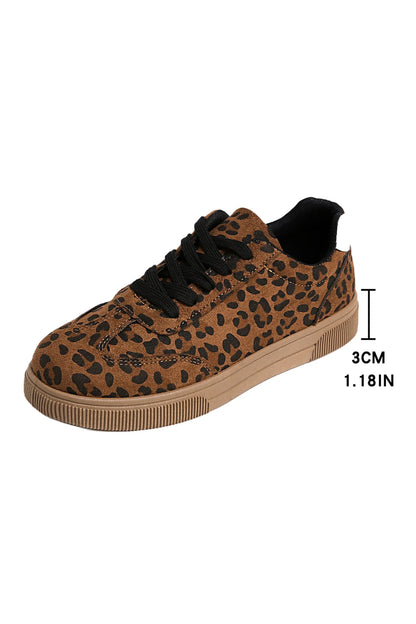 Threaded Pear Emiliana Tab Patchwork Laceup Shoes