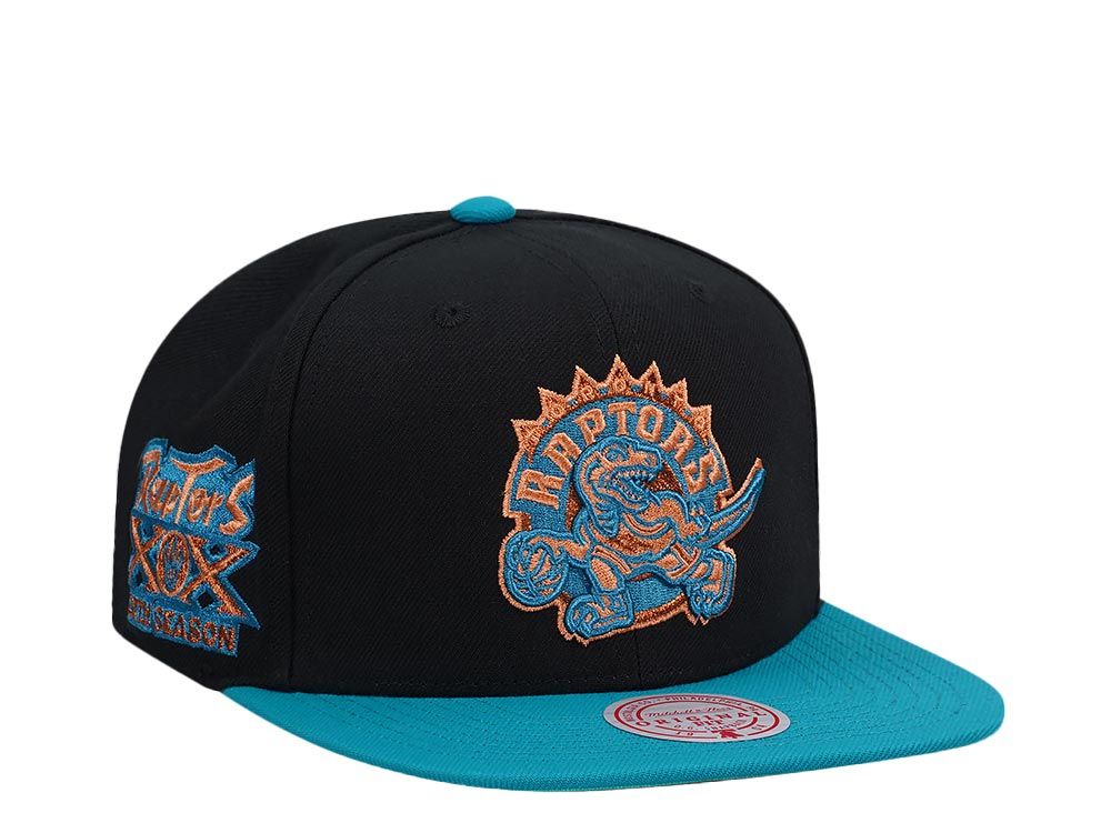 Men's Mitchell & Ness NBA Make Cents Snapback Hwc Raptors - Black-Teal