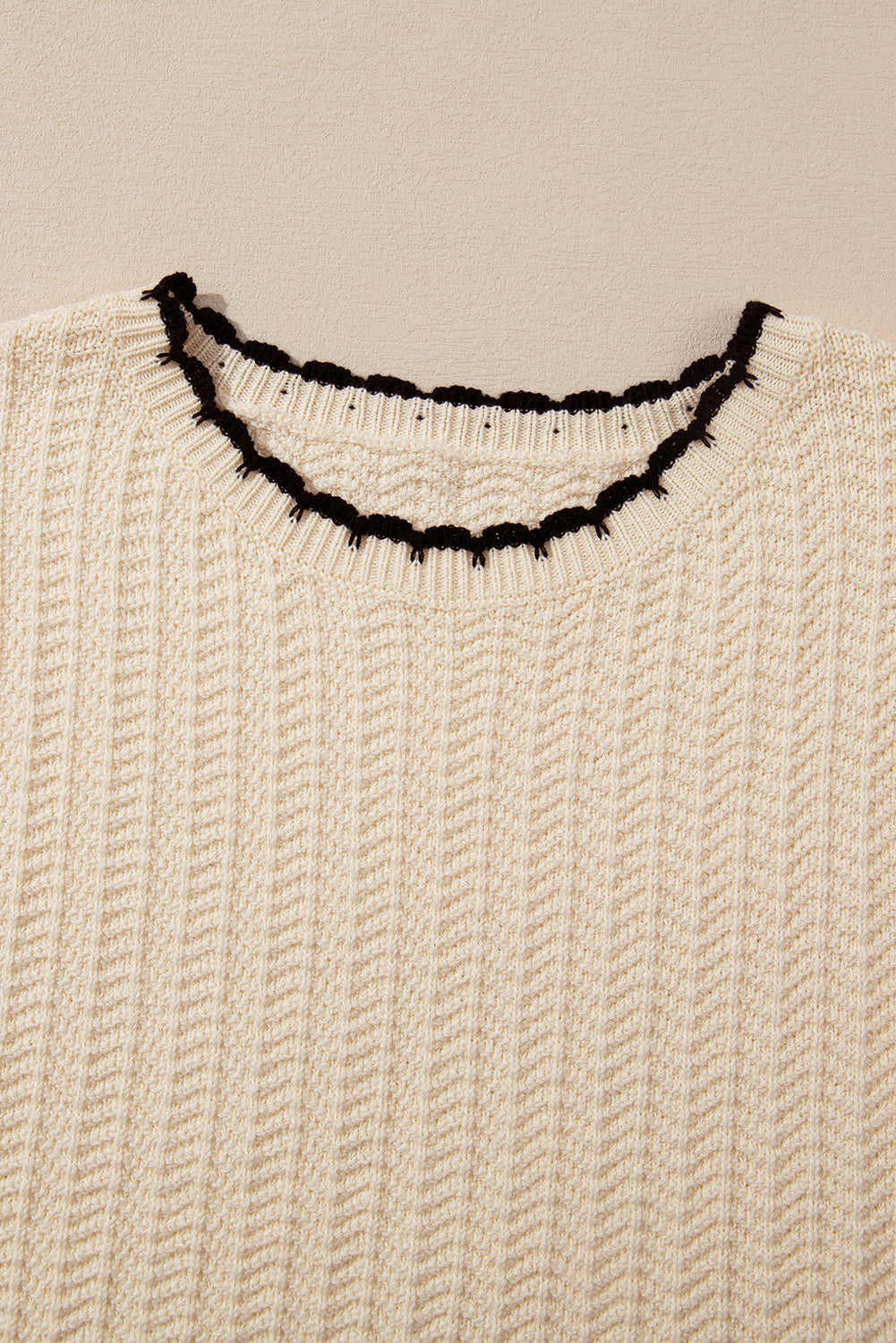Threaded Pear Sophia Knit Short Sleeve Sweater