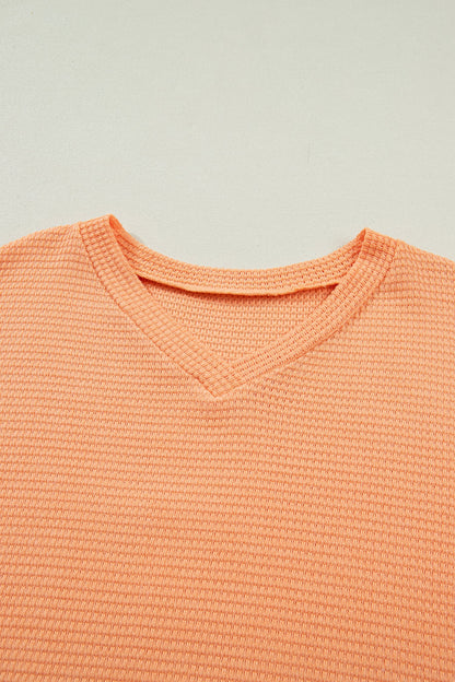 Threaded Pear Xyla Short Sleeve Knit Top