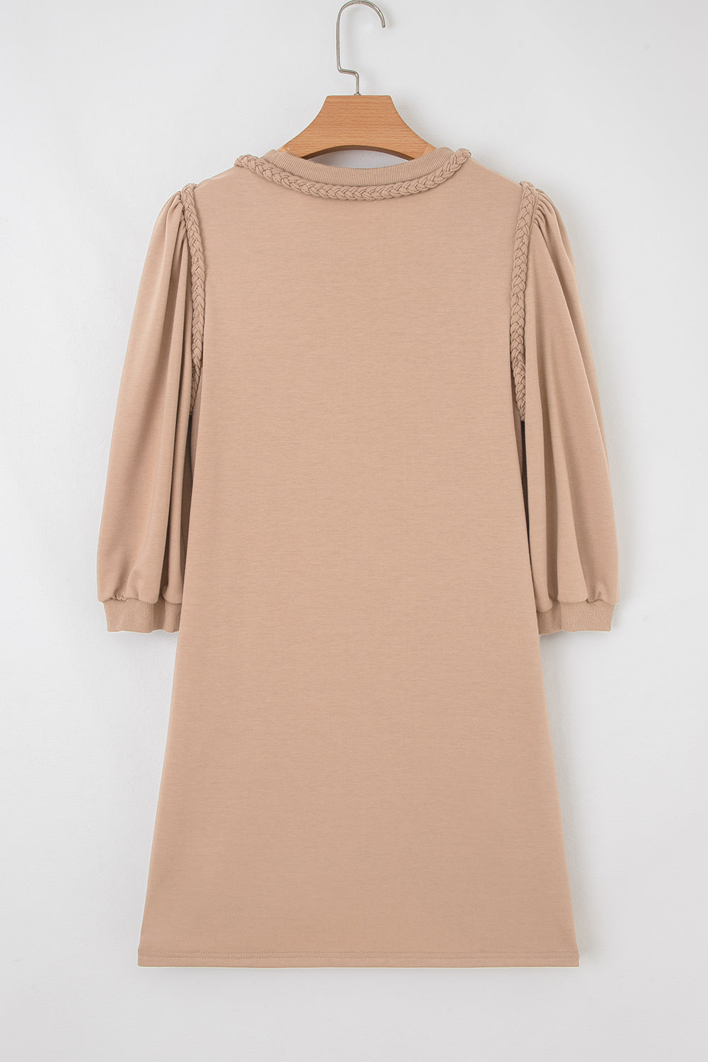 Threaded Pear Elise Trim Puff Sleeve Dress