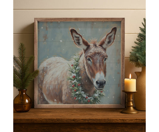 Kendrick Home White Donkey Berry Wreath