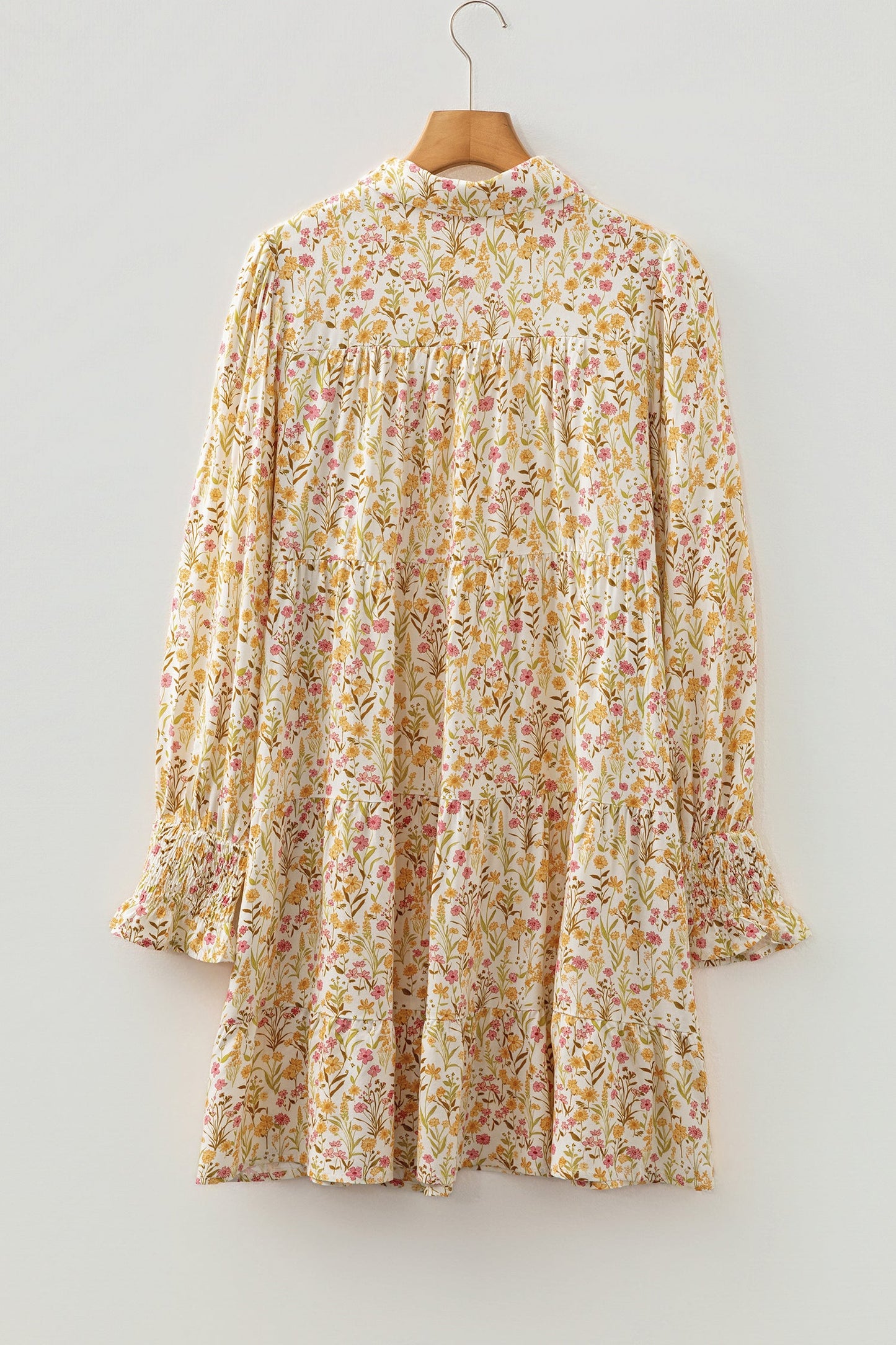 Threaded Pear Kaiya Loose Shirt Dress Long Sleeve