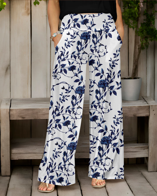 White & Navy-