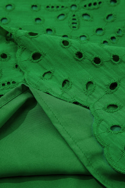 Threaded Pear Celine Eyelet Embroidered T Shirt