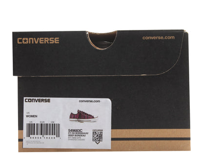 Converse Chuck Taylor All Star Ox Print Bordeau Women's Sneakers — Pink