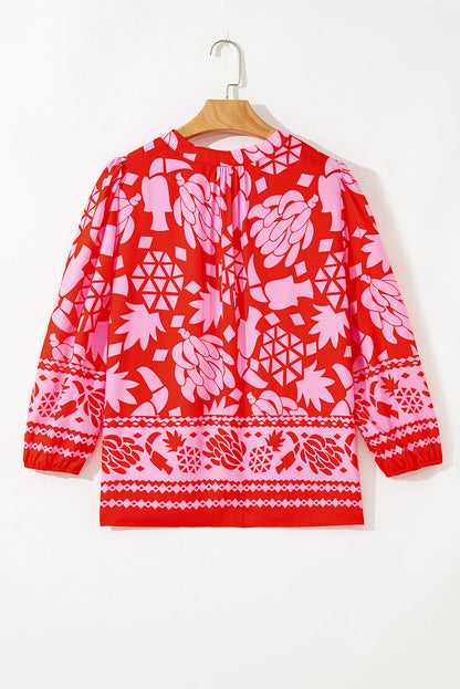Threaded Pear Remy 3 4 Sleeve Blouse